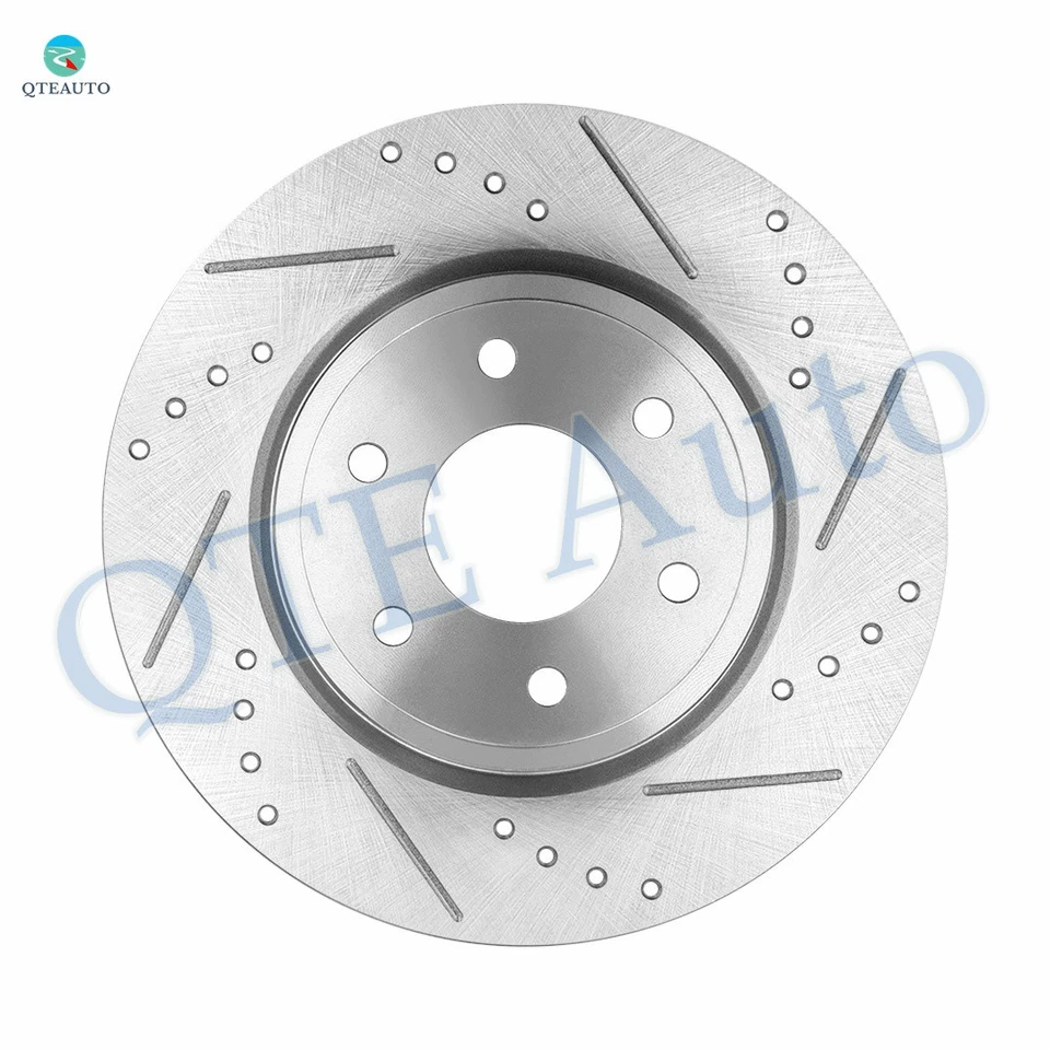 Set 4 Front 296mm-Rear 286mm Drilled Brake Rotors For 2005-2022 Nissan Frontier - Image 3 of 4