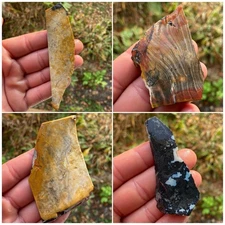 4 Pc Wholesale Ohio Flint Slabs 123 Grams