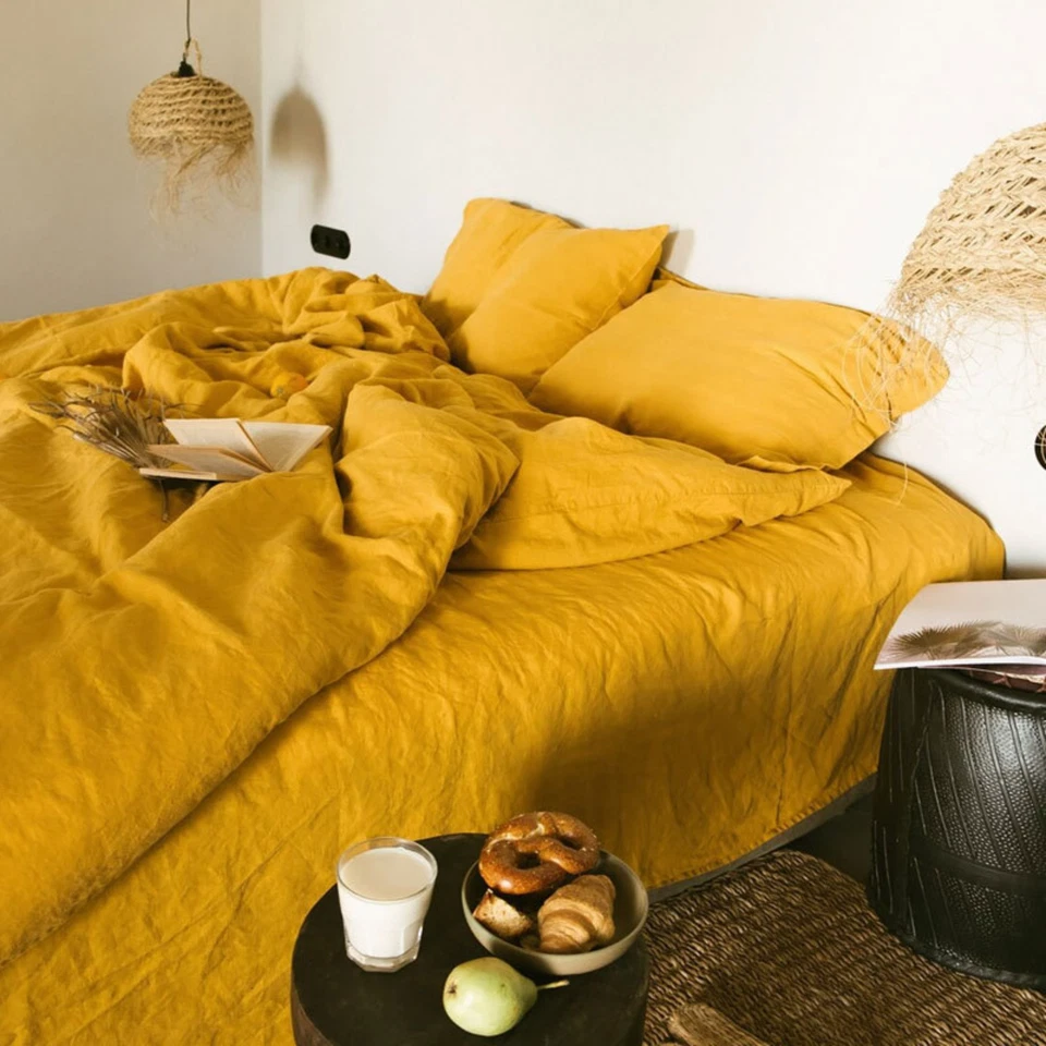 4-Piece Linen Bedding Set – Simple, Natural, Luxurious & Skin-Friendly - Image 4 of 4