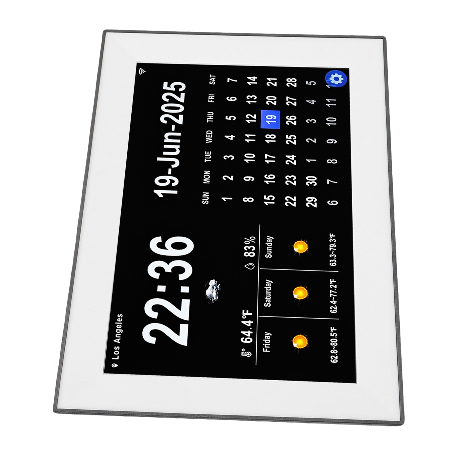 New 10.1 Inch Smart Touchscreen Calendar Weather Forecast Alarm Clock For Family