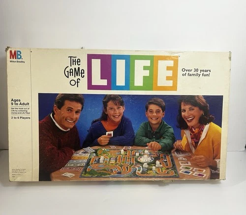 Vintage 1991 Milton Bradley The Game of Life Board Game 100% COMPLETE! NM Cond