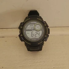 Armitron Sport Men's Watch Digital Chronograph Resin Strap Watch, Black NWOT