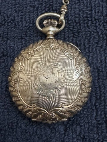 Antique Elgin Monarch Pocket Watch 15 Jewels Fahys Monarch 14k Gold Filled Case