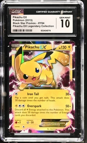 Pokemon Pikachu EX Black Star Promos XY84 Legendary Coll. CGC 10 Gem Mint