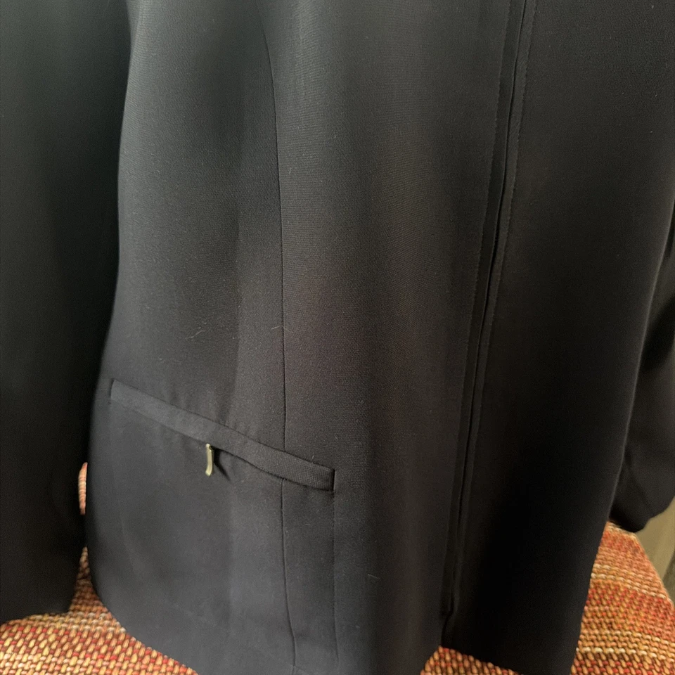 Blazer Style & Co Colección Mujer Azul Marino Cremallera 18w Foto 4 de 4