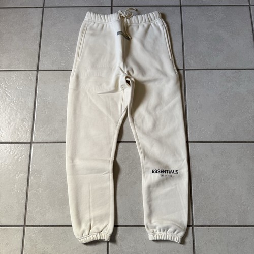 Fear of GOD Essential Sweatpants Cream Size X-Large Kids - Picture 2 of 5