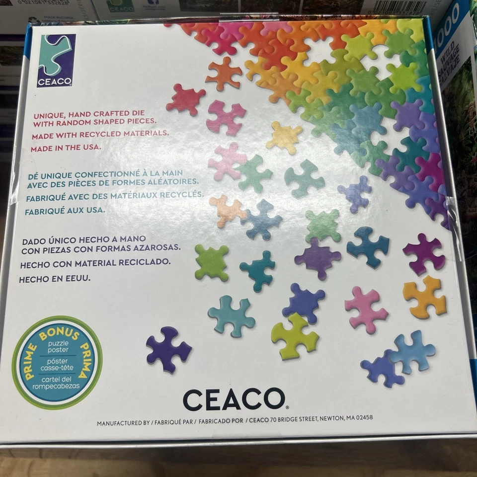 Ceaco Puzzle Wild Series 4 - Asian Wildlife in Jungle (1000 Pieces) New SEALED - Image 2 of 2