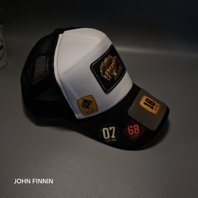 Motorcycle John Finnin Trucker high Crown. Reinforced Hard Brim. 