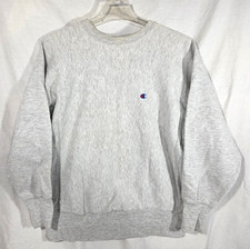 Vintage Champion Reverse Weave USA Gray Crewneck Sweatshirt Heavy Weight 90s L