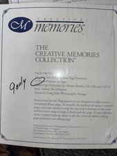 Creative Memories 12 x 12 Polypropylene Page Protectors 9 Sheets Only  E5 