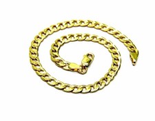 PEGASO GIOIELLI Bracciale da Uomo Oro Giallo 18k (750), Maglia Grumetta Piatta