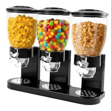 Triple Cereal Dispenser Countertop - 3 Pack 2L Large Cereal Triple 6L
