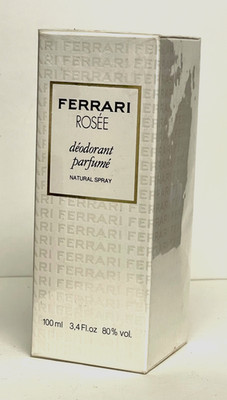 FERRARI ROSEE DEODORANT EAU DE PARFUME 3.4 OZ/100 ML WOMEN NEW IN SEALED BOX