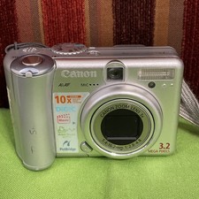 Canon PowerShot A70 3.0MP Vintage Digital Camera - Silver FOR PARTS