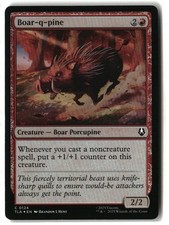 MTG Boar-q-pine [TLA - 124] LP Foil 4-5