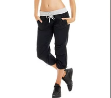 Lorna Jane 3/4  Flashdance Pant Workout Run Yoga Active Trousers XS-L Black