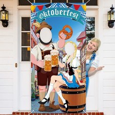 Oktoberfest Decorations Party Photo Prop Backdrop Banner Large Photo Door Banner