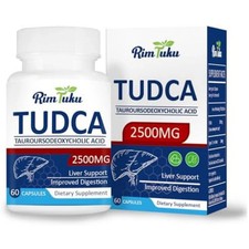 2500MG TUDCA Supplement - Bile Salts Liver Detox Cleanse and Gallbladder Cleas