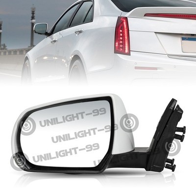 For 2013 Cadillac ATS Paintable Power Heated Manual Fold 22835037 Left Mirror 