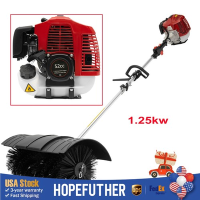 #ad #ad Gas Power Nylon Brush Broom Sweeper Artificial Grass Driveway Turf Snow Clean US $206.59