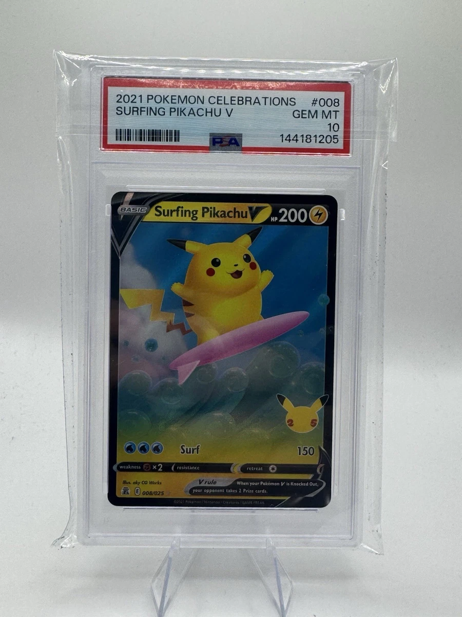 Surfing Pikachu V 008/025 Celebrations for sale | eBay