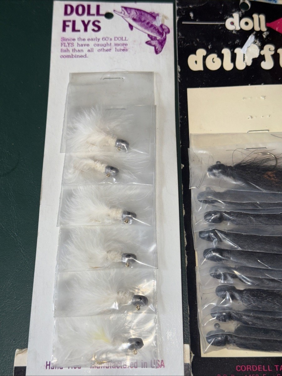 Vintage Fishing Lures Fly Cordell Tackle Dolly Doll w/ Dealer