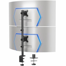 VIVO Soporte de Escritorio para Monitor Dual Ultrawide, Soporte Ajustable para 2 Pantallas de hasta 45"