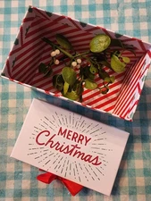 Small Batch Mistletoe. Christmas Decor. Holiday Cheer. Custom Box. Fresh Picked