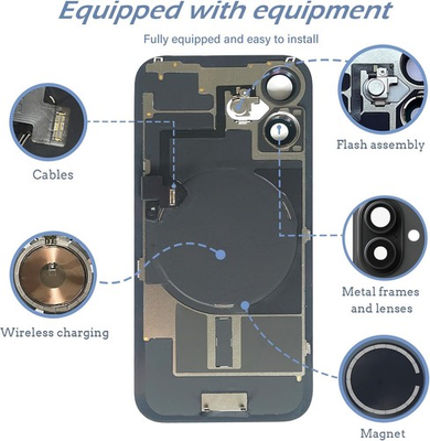 #ad Back Glass For iPhone 14 15 16 Series with Metal Magnet NFC US Shipping $42.80