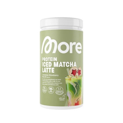 More Nutrition - Protein Iced Matcha Latte - Christmas Strawberry Biscuit -500 g