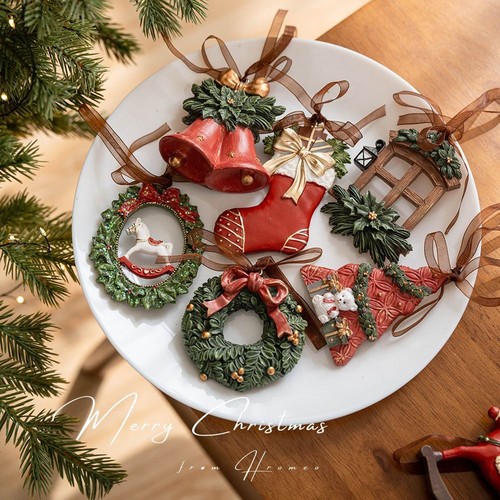 Bunt Weihnachtsbaumdekoration DIY-Dekor Bemalte Ornamente Weihnachten