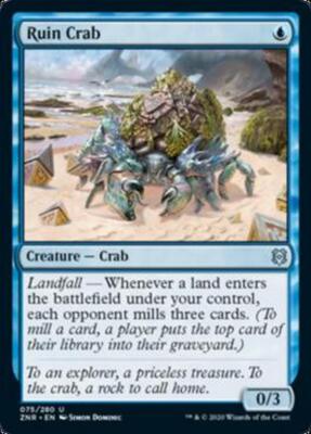 MRM FR/VF Ruin Crab - Ruinenkrabbe NM/M MTG magic ZNR