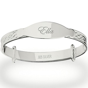personalised christening bracelet