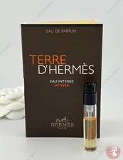 Terre d'Hermes Eau Intense Vetiver Eau de Parfum EDP Sample Spray .06oz, 2ml