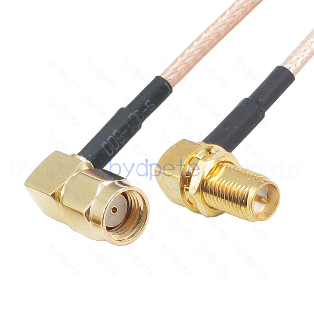 RP-SMA male RA to RP-SMA female right angle 90 degree RG316 cable 