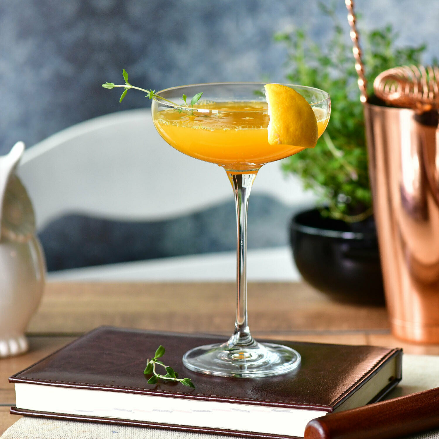 Krosno Coupe Glasses for Champagne Cocktail Saucer Set 6 240 ml