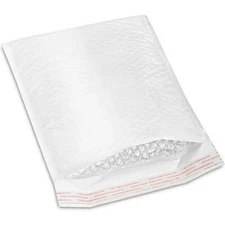 7 in x 7 in Poly Bubble Mailers Padded Envelopes Plastic Protective Packaging 