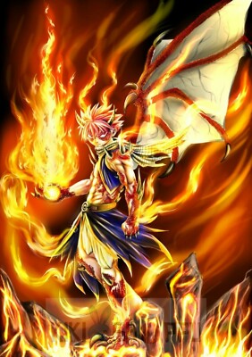 Poster A3 Fairy Tail Natsu Dragneel Gremio Manga Anime Cartel Decor Impresion 02