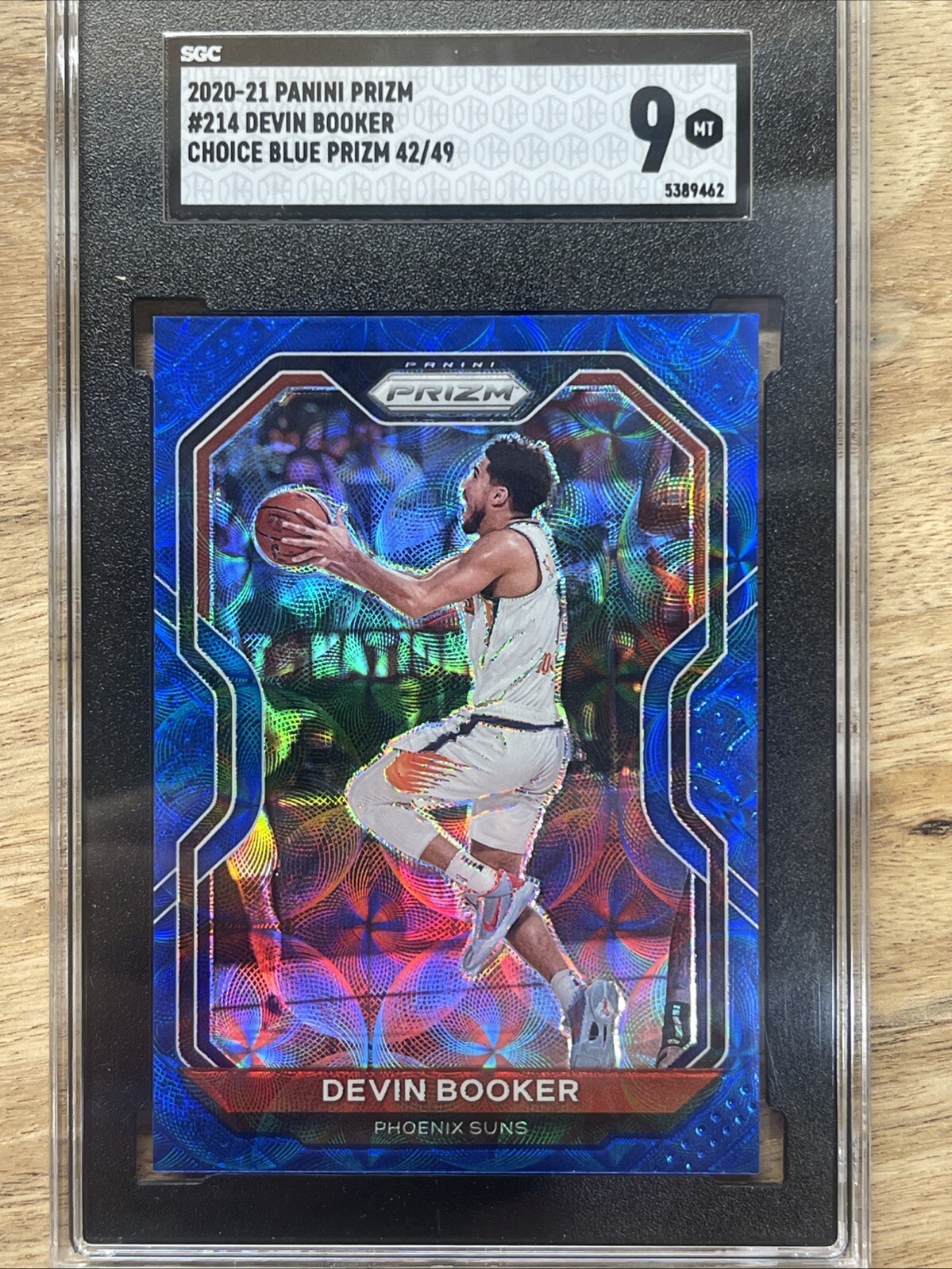 2020-21 Panini Choice Blue Circle Prizm 42/49 Devin Booker #214 Phoenix SUNS 🔥