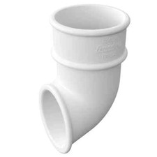 White 68mm round Downpipe Shoe* Cheapest on ebay*