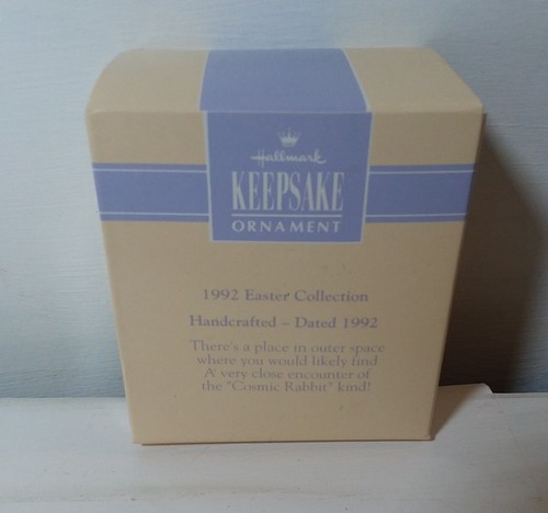 VINTAGE! 1992 Hallmark Keepsake Ornament Cosmic Rabbit-QEO9364 nuovo - Foto 2 di 2