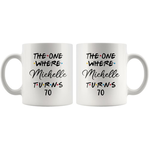 Taza personalizada 70 cumpleaños, feliz regalo de fiesta de cumpleaños 70, taza de 70 años - Imagen 8 de 9