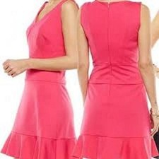 NEW JENNIFER LOPEZ PETITE ELECTRIC PINK CHIC RIVIERA DRESS-WOMEN'S SZ 10 NWT