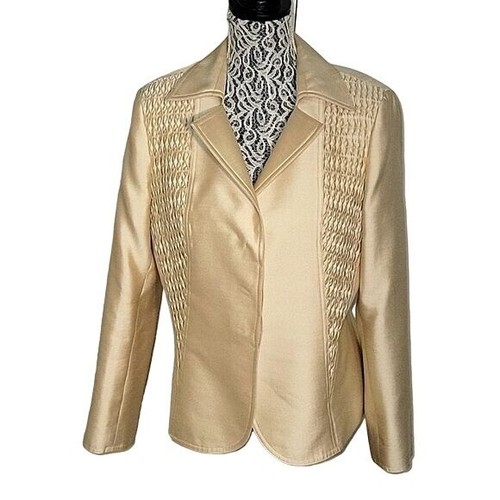 ALBERT NIPON Designer Evening wear Jacket silk/wool Blend Elegant Contemporary