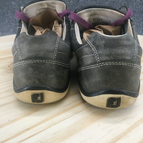 FootJoy Schuhe Herren 8 M Lo Pro Spikeless Golf Turnschuhe Grau Leder Spitze Niedrig - Bild 6 von 11