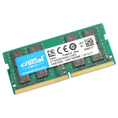 Lot of 4 Crucial 64GB(4x16GB) 2400MHz DDR4 SODIMM PC4-19200 2Rx8