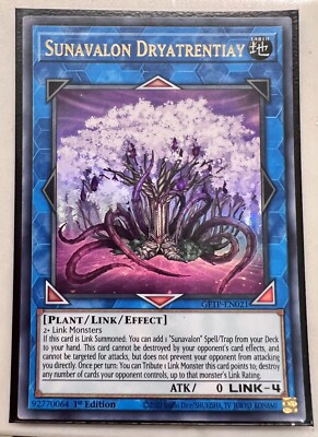 YUGIOH Sunavalon Dryatrentiay GFTP-EN021 1st Ed Ultra Rare NM 1x | eBay YUGIOH Sunavalon Dryatrentiay GFTP-EN021 1st Ed Ultra Rare NM 1x | eBay