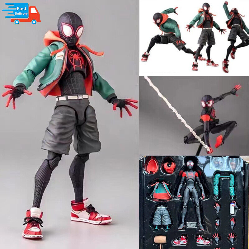 Figura de acción de PVC Spiderman Miles Morales juguete de la colección Spider-Verse