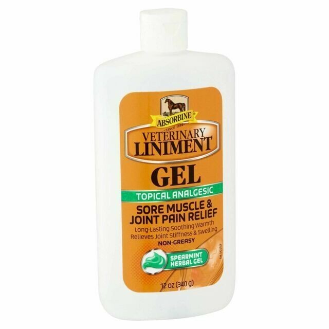 HORSES Absorbine Veterinary Liniment Gel 12 oz CABALLOS 311444075012