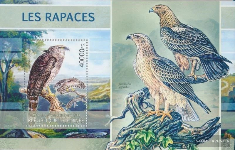 Briefmarken Guinea 2013 Mi Block 2208 (kompl. Ausgabe) postfrisch Raubvögel (Mor - Bild 1 von 1
